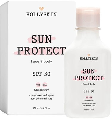 Солнцезащитный крем для лица Hollyskin Sun Face Body Cream Protect Spf 30 00088 фото
