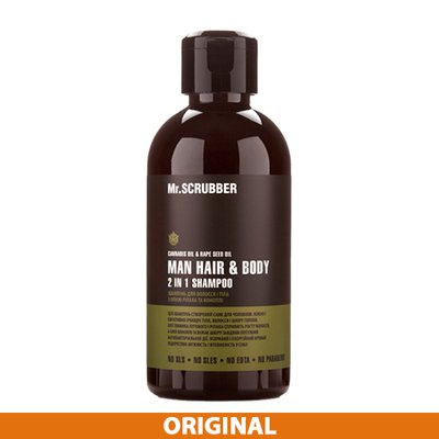 Шампунь для чоловіків Mr. Scrubber Solid Man Hair Body Shampoo 2 in 1 00108 фото