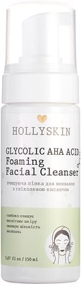 Пінка для вмивання Hollyskin Glycolic AHA Acid Foaming Facial Cleanser 00072 фото