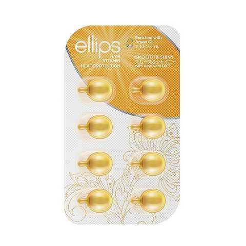 Вітаміни для волосся Ellips Vitamin Smoot Shiny With Aloe Vera Oil 00076 фото